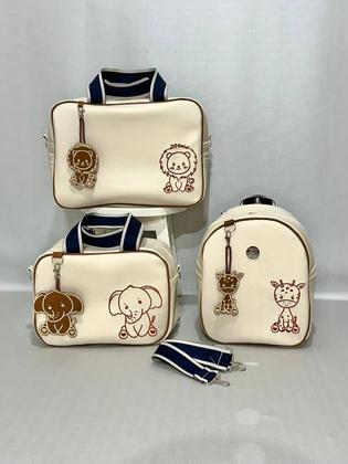 Imagem de Mala maternidade safari, bolsas de bebê. Kits de bolsas maternidade safari baby, dilô kids.