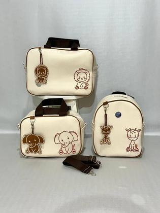 Imagem de Mala maternidade safari, bolsas de bebê. Kits de bolsas maternidade safari baby, dilô kids.