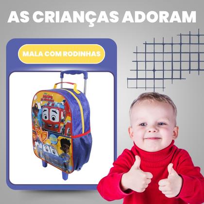 Imagem de Mala Mochila com Rodinhas e Estojo Infantil 