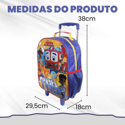 Imagem de Mala Mochila com Rodinhas e Estojo Infantil 
