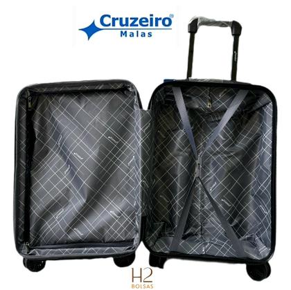 Imagem de Mala Pequena de Bordo CRUZEIRO Capacidade 10kg Expansiva Giratória 360 Rodas Duplas Ipiranga 198P