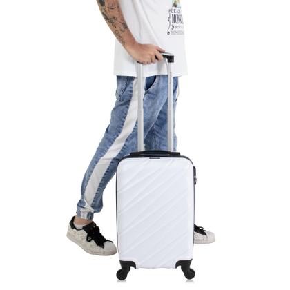 Imagem de Mala pequena de bordo Havana 4 Rodas Swiss Move Branca