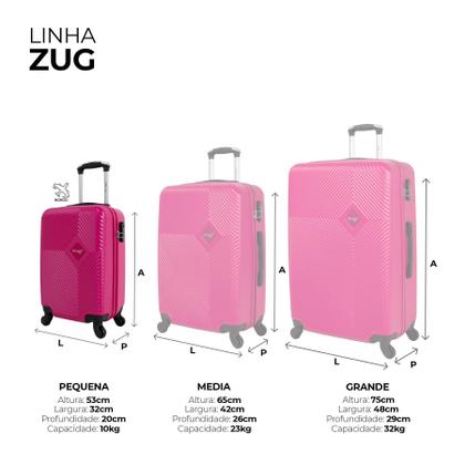 Imagem de Mala pequena de bordo Zug Swiss Move Pink