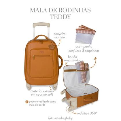 Imagem de Mala Rodinha Teddy Caramelo Masterbag