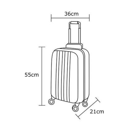 Imagem de Mala Viagem Bordo Pequena Preta Resistente Com Senha Yins - YIN'S