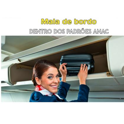 Imagem de Mala Viagem De Bordo Pequena Novas Medidas Anac 55x35x25