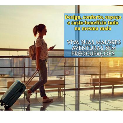 Imagem de Mala Viagem De Bordo Pequena Novas Medidas Anac 55x35x25