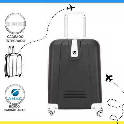 Imagem de Mala Viagem De Bordo Pequena Novas Medidas Anac 55x35x25