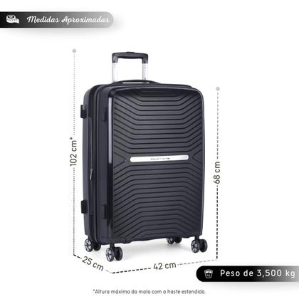 Imagem de Mala Viagem Média Expansível Pp Rodas 360 Original Polo King