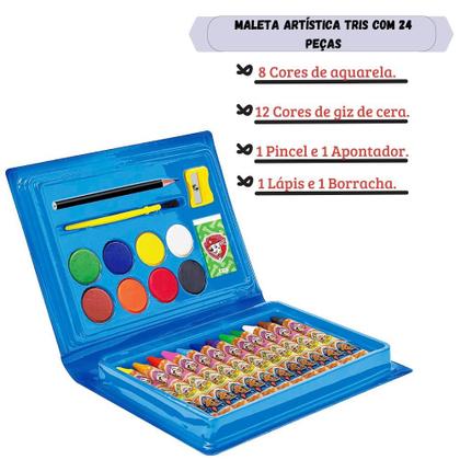 Imagem de Maleta Artística Tris 24 Peças Nome: Patrulha Canina