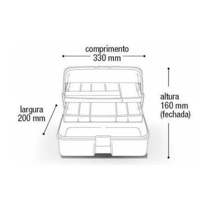 Maleta Box 2 Bandejas - Arqplast Imagem de Maleta Box 2 Bandejas - Arqplast