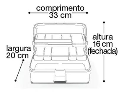 Imagem de Maleta Caixa Primeiros Socorros C/2 Bandejas Branca