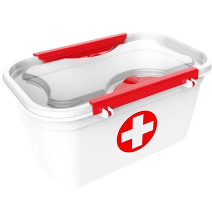 Imagem de Maleta Caixa Primeiros Socorros C/2 Travas 1,6 Litros