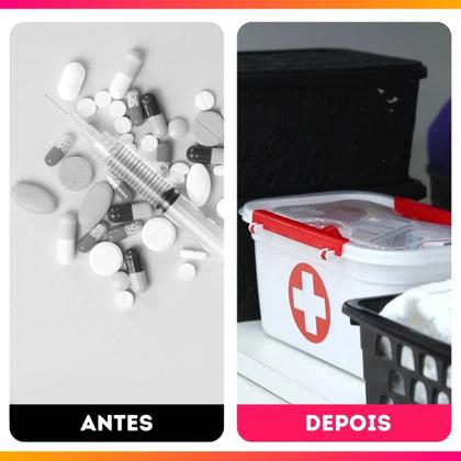 Imagem de Maleta Caixa Primeiros Socorros C/2 Travas 1,6 Litros