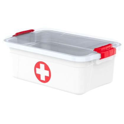Imagem de Maleta Caixa Primeiros Socorros C/2 travas 3,0 Litros