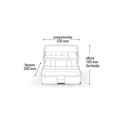 Imagem de Maleta Caixa Primeiros Socorros De Medicamentos Com 2 Bandejas