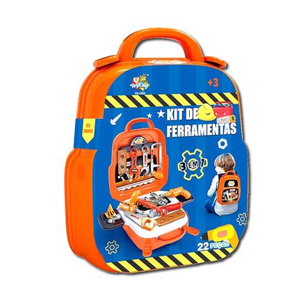 Imagem de Maleta Construtor 4 em 1 Ferramentas Mochila Mesa e Chapéu