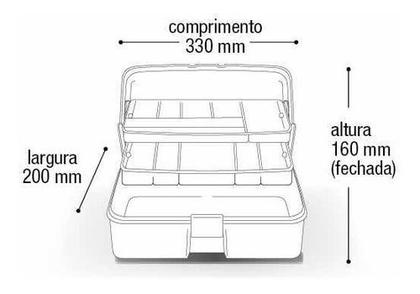 Imagem de Maleta De Ferramentas Multiuso Com 2 Bandejas MM30P Arqplast