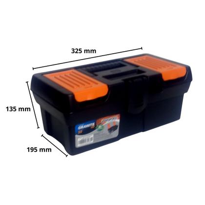 Imagem de Maleta de Ferramentas Pro Alta 13 Arqplast Compacta Resistente Compartimentos Internos Pesca Organização