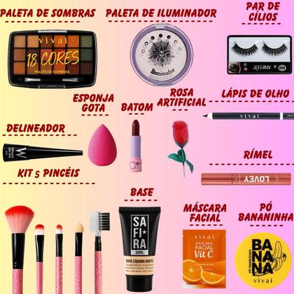 Imagem de Maleta De Maquiagem Completa Profissional ESPECIAL PRESENTE