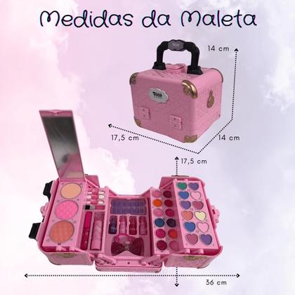 Imagem de Maleta de Maquiagem dos Sonhos Sombra Batom Brilho Menina Infantil Teen Presente