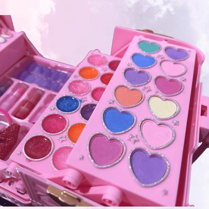 Imagem de Maleta de Maquiagem dos Sonhos Sombra Batom Brilho Menina Infantil Teen Presente
