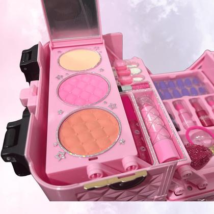 Imagem de Maleta de Maquiagem dos Sonhos Sombra Batom Brilho Menina Infantil Teen Presente