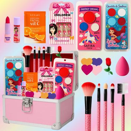 Imagem de Maleta De Maquiagem Infantil Completa Make Presente