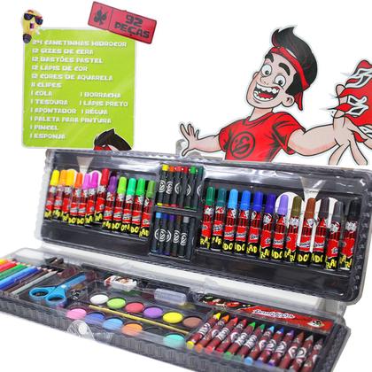Maleta De Pintura 92 Peças Enaldinho Colorir Diversão Magic