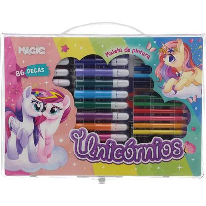 Imagem de Maleta de Pintura com 86 Peças - Tema Unicórnio  Grupo Magic