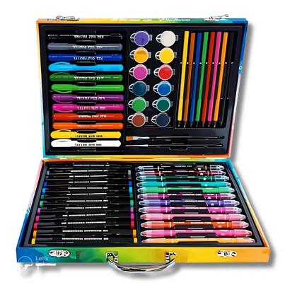 Maleta de Pintura completa 58 peças canetinha touch brush pen