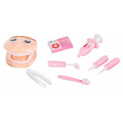 Imagem de Maleta Dentista Infantil Cor Rosa Com Acessórios Para Meninas