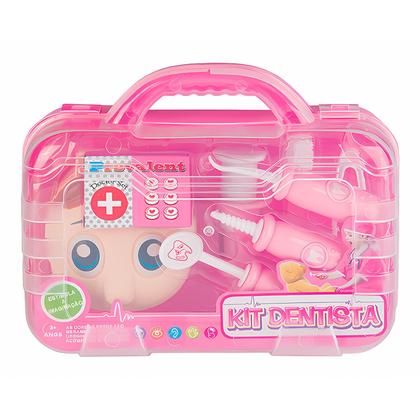 Imagem de Maleta Dentista Infantil Cor Rosa Com Acessórios Para Meninas