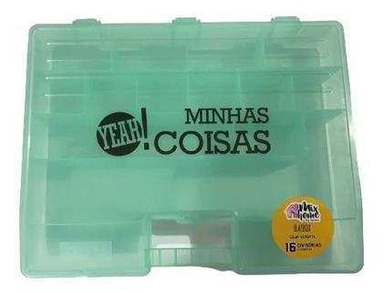 Imagem de Maleta Divisória Minhas Coisas Flat Box 16 Espaços Com Alça