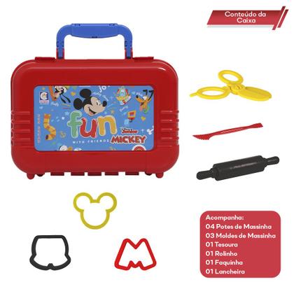 Imagem de Maleta Escolar Mickey + Conjunto Massinhas de Modelar