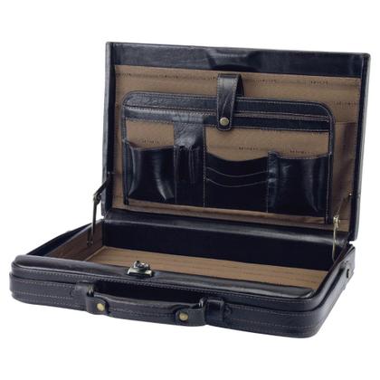 Imagem de Maleta Executiva Couro Com Segredo Estruturada Médica 1012