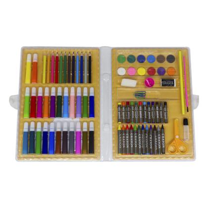 Imagem de Maleta Kit de Pintura Infantil Escolar 86 Peças - Carros  - Magic Grupo