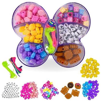 Imagem de Maleta Kit Infantil Miçangas Para Pulseir  Silicone monte te estilo chic  variadas