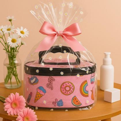 Imagem de Maleta Mala Infantil De Maquiagens Completa Rosa Linda