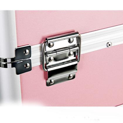 Imagem de Maleta Maquiagem Completa Com Rodinha 360º e Divisórias Profissional 4º Andar Rosa 914R