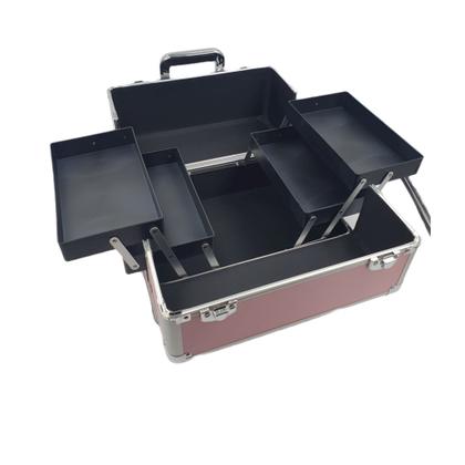 Imagem de Maleta Maquiagem Completa Com Rodinha 360º e Divisórias Profissional 4º Andar Rosa 914R