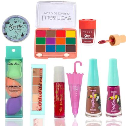 Imagem de Maleta Maquiagem Completa Infantil Crianças Festa Presente