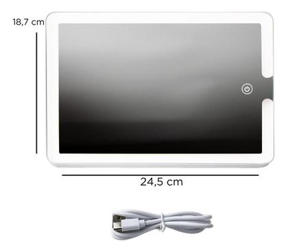 Imagem de Maleta Maquiagem Completa Profissional Com Espelho e Luz de Led, Blogueira, Cor Rosa