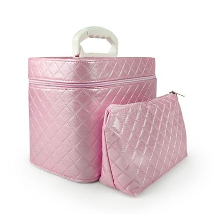 Imagem de Maleta Maquiagem Pincel Macrilan Base Ruby Rose + Necessaire