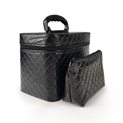 Imagem de Maleta Maquiagem Pincel Macrilan Base Ruby Rose + Necessaire