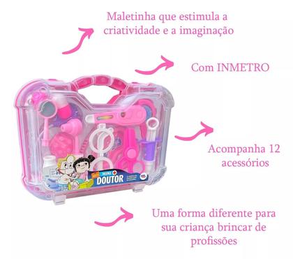 Imagem de Maleta Médica Grande Doutor E Doutora 12 Peças Infantil Full