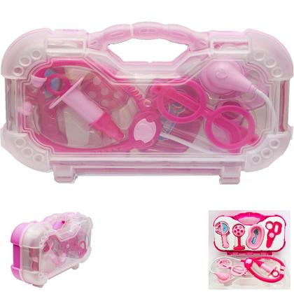 Imagem de Maleta Médica Infantil Mini Doutor/Doutora de plástico para crianças, rosa