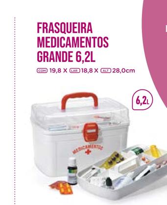 Imagem de Maleta medicamentos 18,8x19,8cm grande -nitron