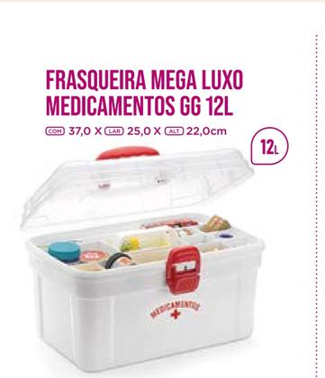 Imagem de Maleta medicamentos 37,00x25,2cm mega luxo gg -nitron