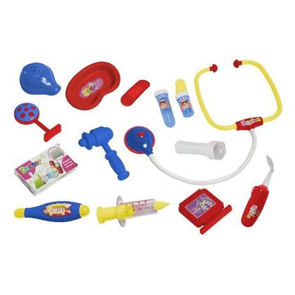Imagem de Maleta Médico Doutor DM c/ Lanterna e Acessórios 14 Peças DM Toys